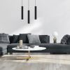 Lampa Wisząca Tuby Czarne HUDSON MLP8792 MILAGRO